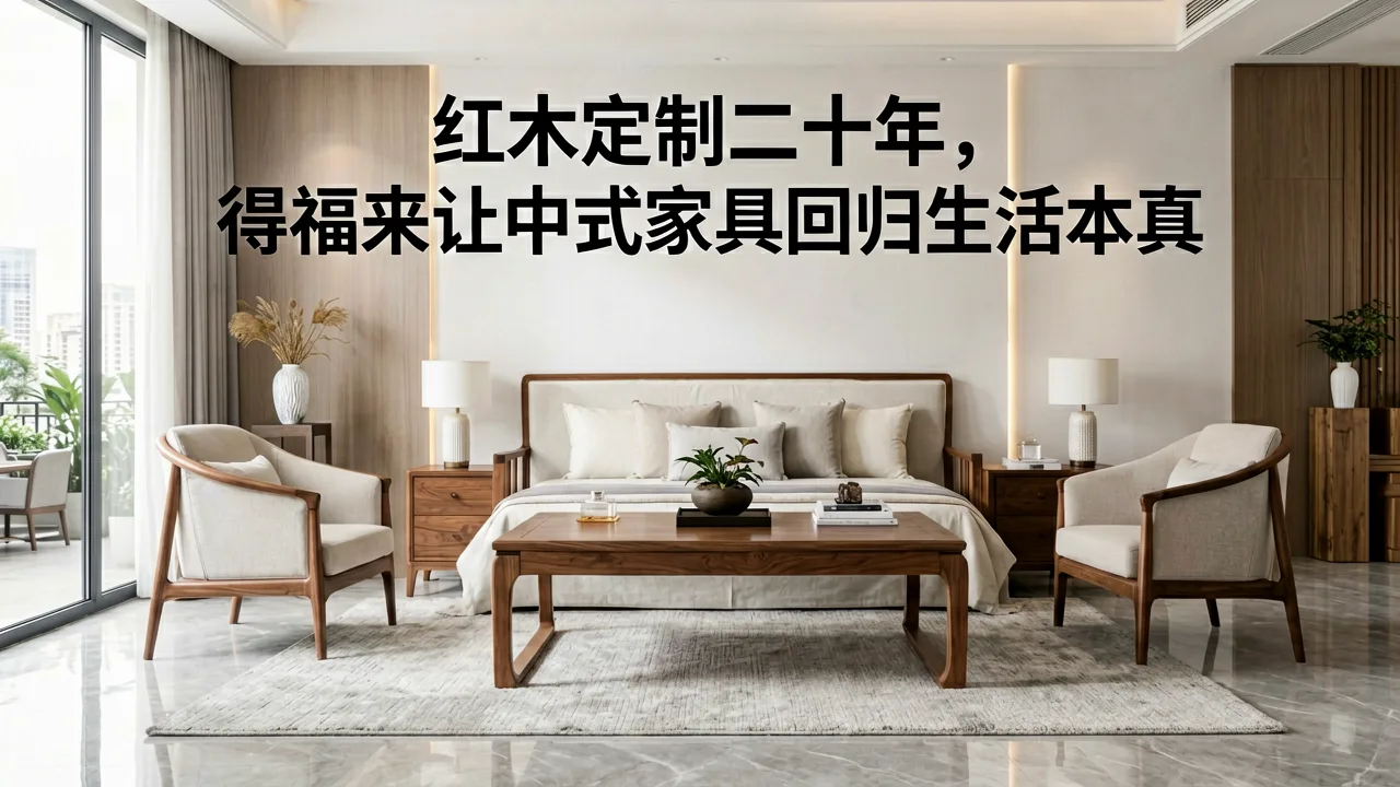 红木定制二十年，得福来让中式家具回归生活本真